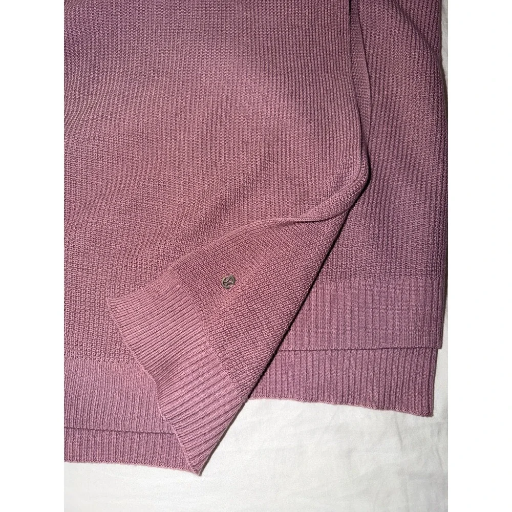 Lululemon Forward Flow‎ Poncho Mauve Pink Silk Blend Knit Wrap One Size OS